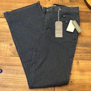 Wit & Wisdom Pinstripe Women's Jeans - Luxe Touch